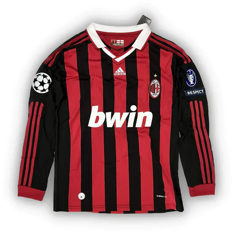 Camisa Retrô AC Milan Manga Longa 2009/10 Home