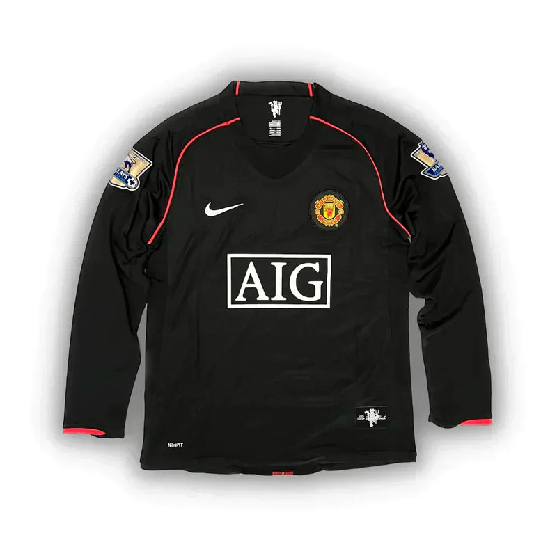 Camisa Retrô Manchester United Manga Longa 2007/08 Third