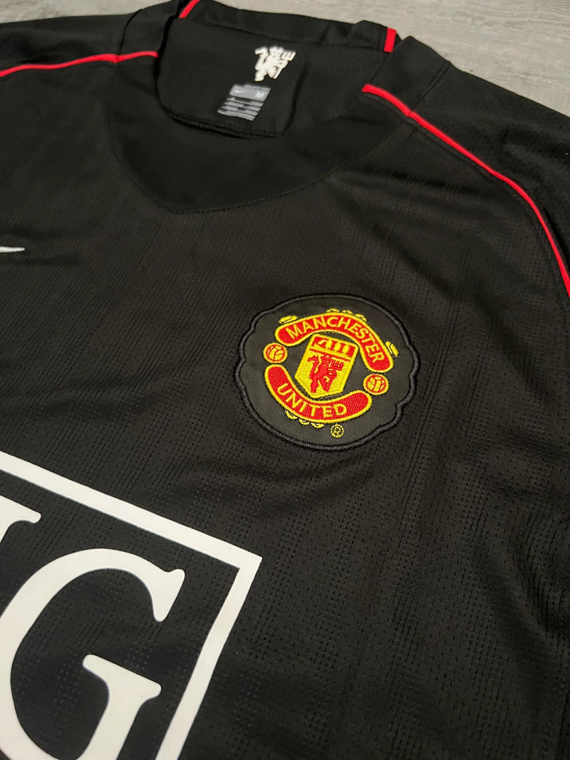 Camisa Retrô Manchester United Manga Longa 2007/08 Third