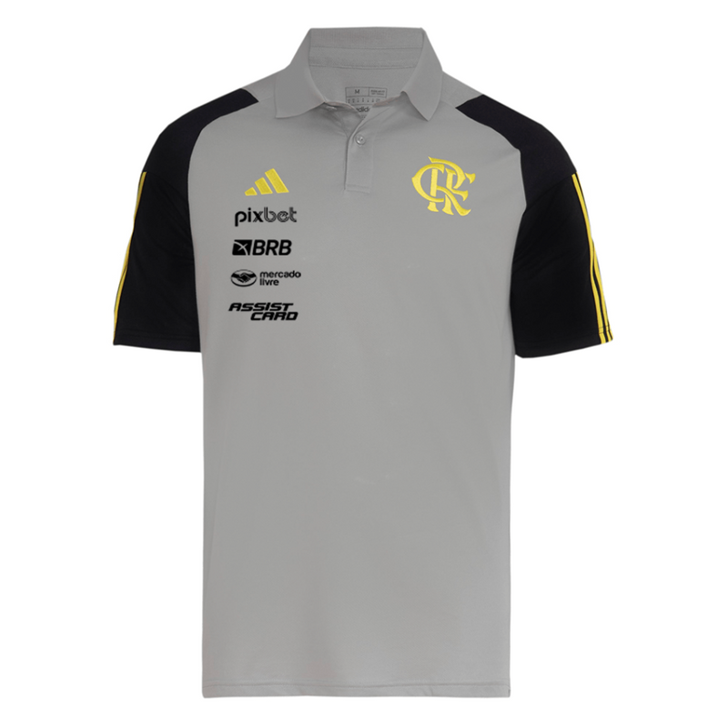 Camisa CR Flamengo Comissão 2024/25 Cinza - Modelo Torcedor