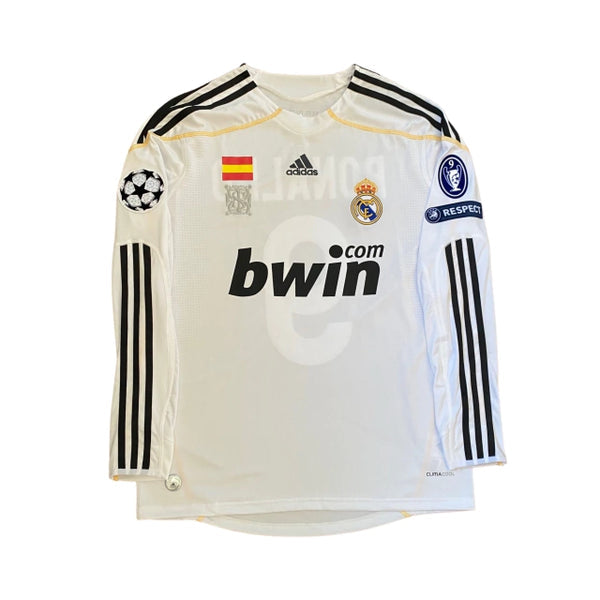 Camisa Retrô Real Madrid Manga Longa 2009/10 Home