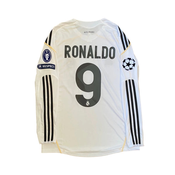 Camisa Retrô Real Madrid Manga Longa 2009/10 Home