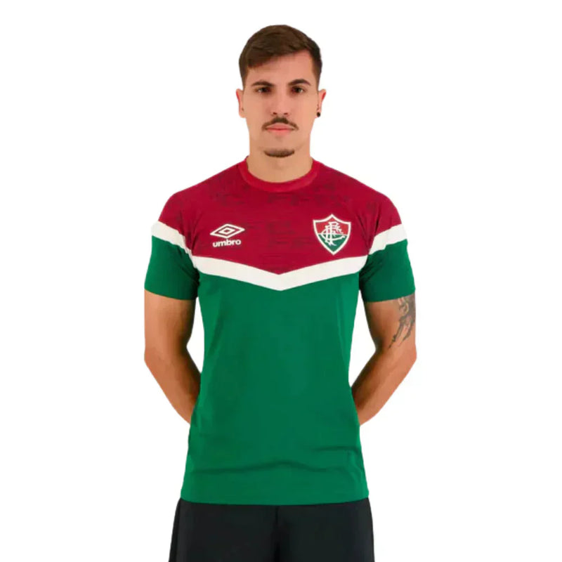 Camisa Fluminense Treino 2023/24 Verde - Modelo Torcedor