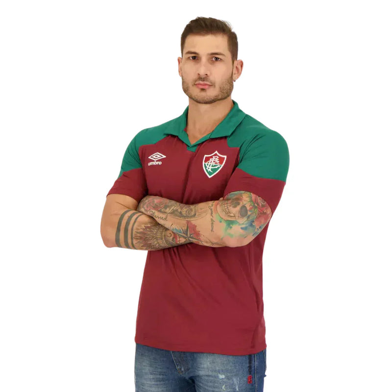 Camisa Fluminense Comissão 2023/24 Vinho - Modelo Torcedor