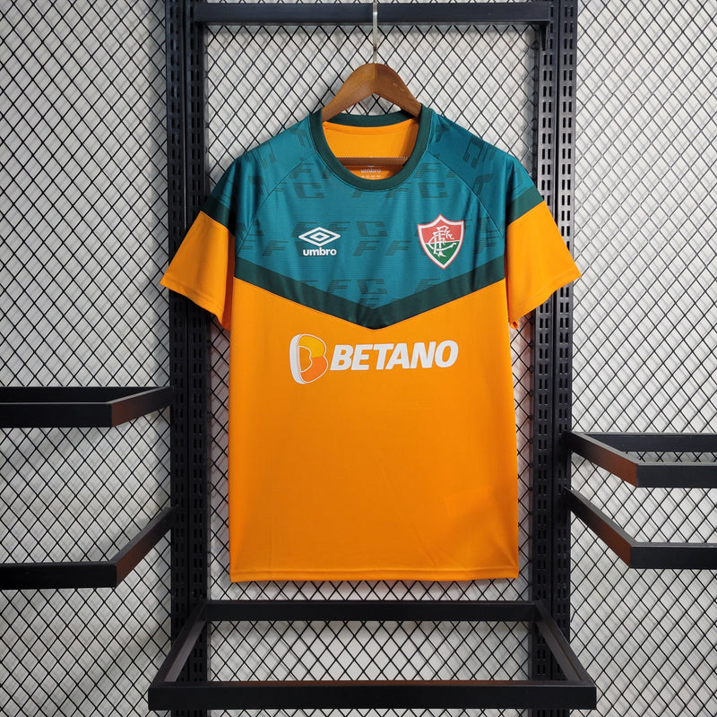 Camisa Fluminense Treino 2023/24 Laranja - Modelo Torcedor