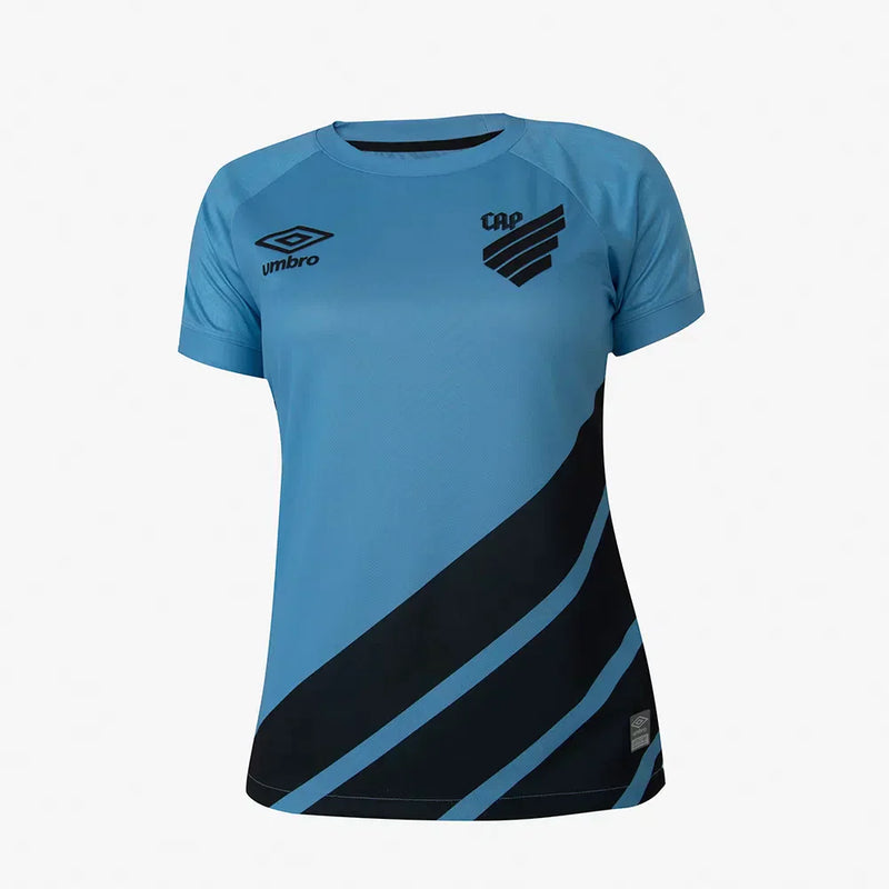 Camisa Feminina Athletico Paranaense ll 2023/24 Azul - Modelo Baby Look