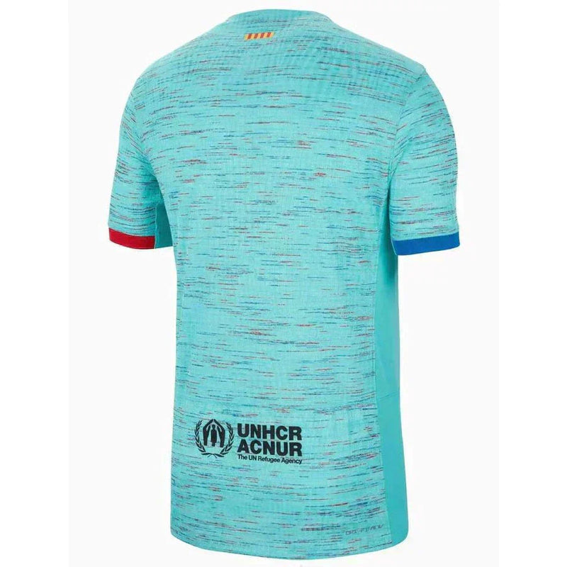 Camisa Barcelona lll 2023/24 Azul - Modelo Torcedor