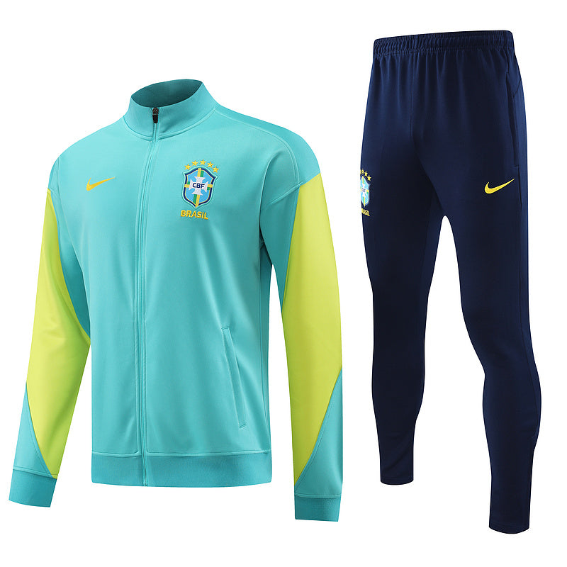 Conjunto de Frio Seleção Brasil 2024/25 Verde - Viagem