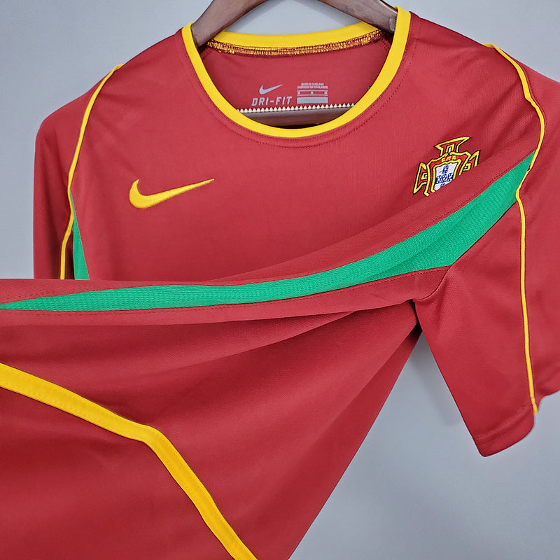 Camisa Retrô Seleção Portugal 2002/02 Home