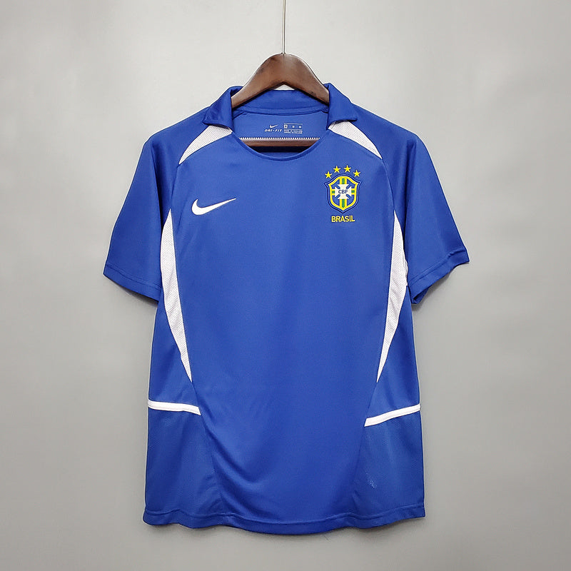 Camisa Retrô Seleção Brasil 2002 Away