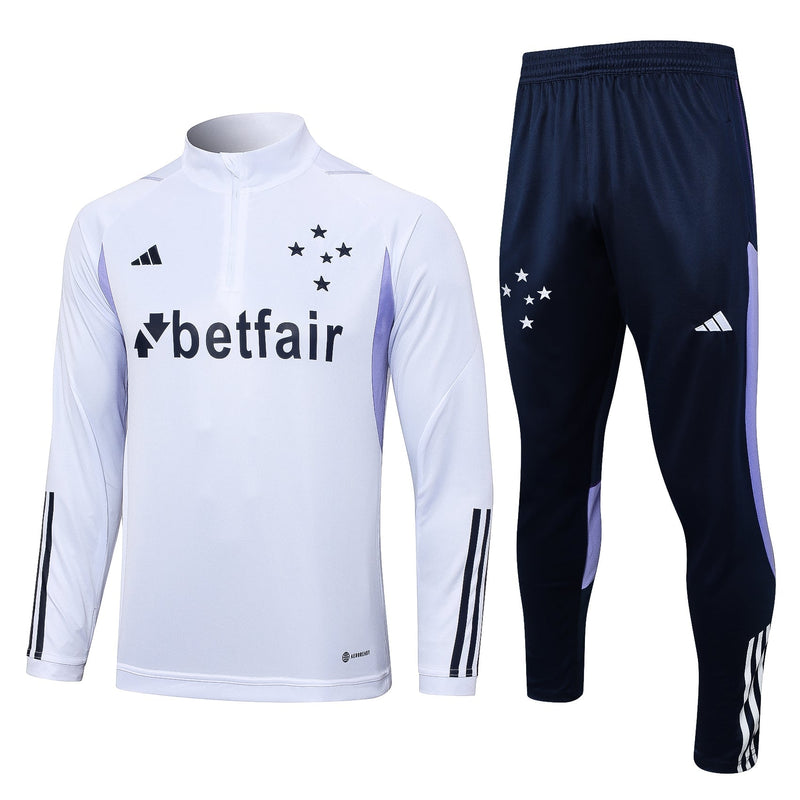 Conjunto de Frio Cruzeiro 2023/24 Branco - Treino