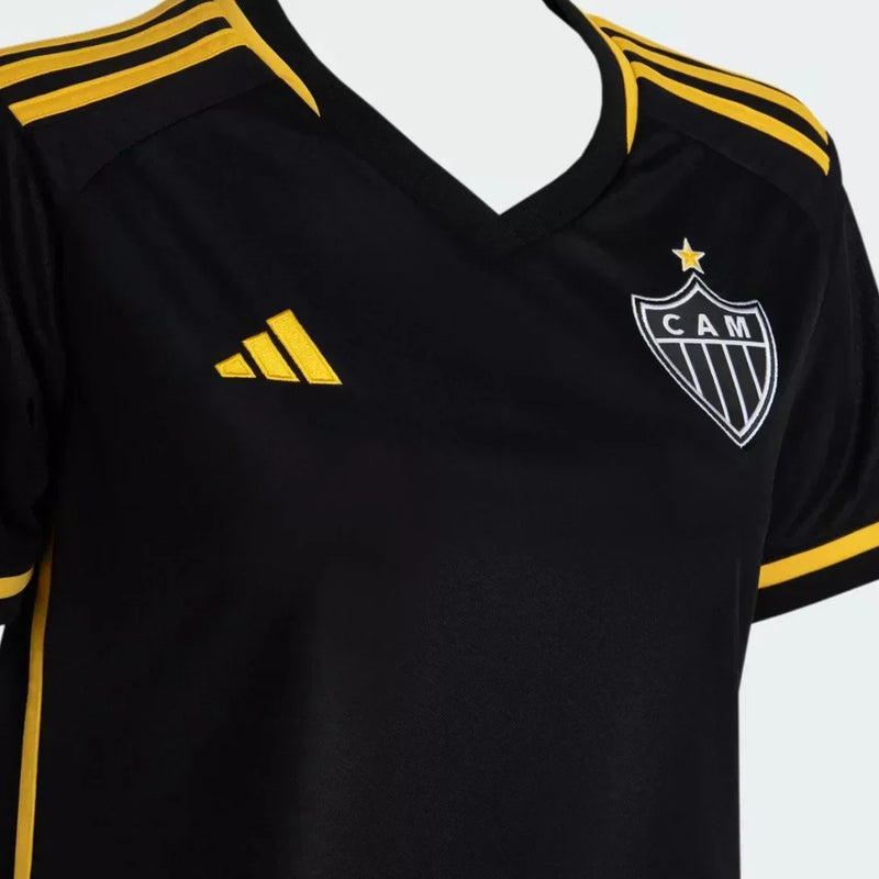 Camisa Feminina Atlético Mineiro lll 2023/24 Preta - Feminina Baby Look