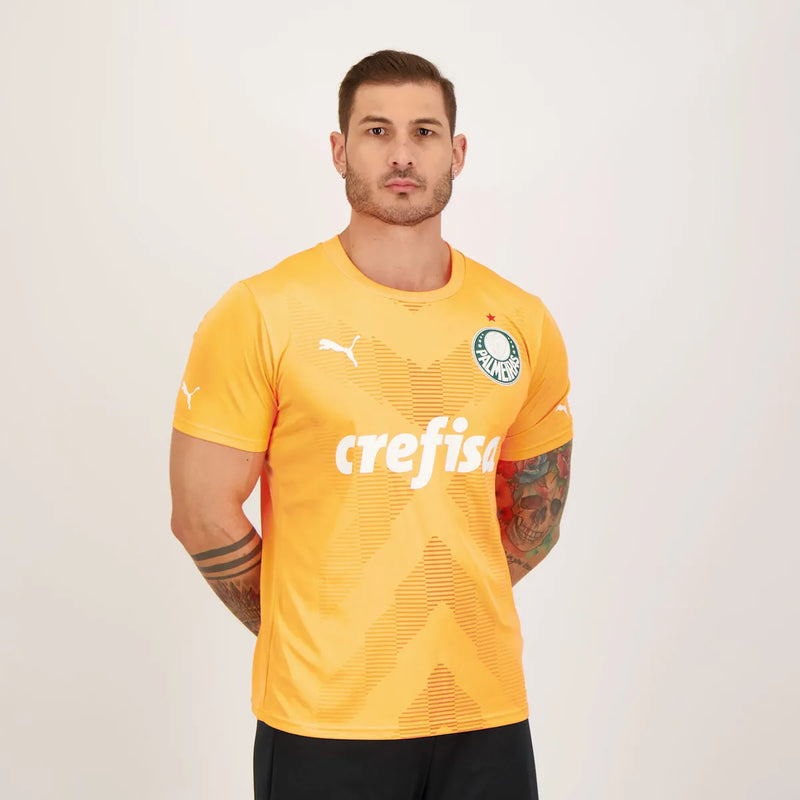 Camisa Palmeiras Goleiro 2023/24 Laranja - Modelo Torcedor