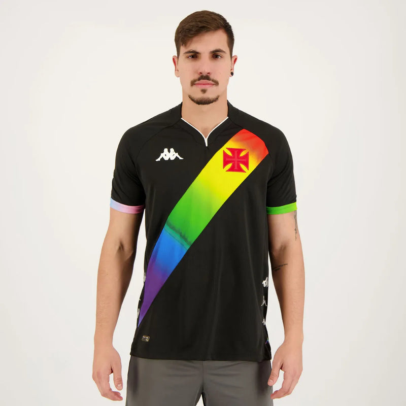 Camisa Vasco da Gama LGTBQI+ 2022/23 Preta - Modelo Torcedor