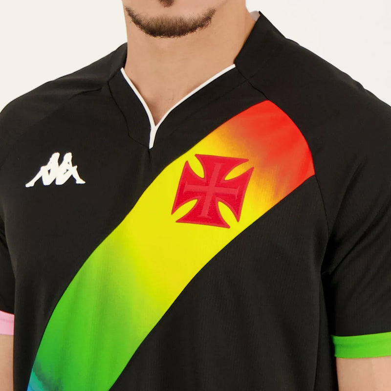 Camisa Vasco da Gama LGTBQI+ 2022/23 Preta - Modelo Torcedor