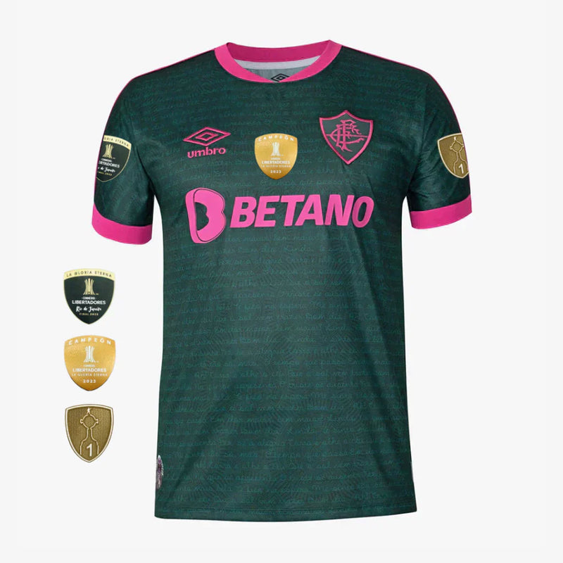 Camisa Fluminense lll LIBERTADORES 2023/24 Verde - Modelo Torcedor