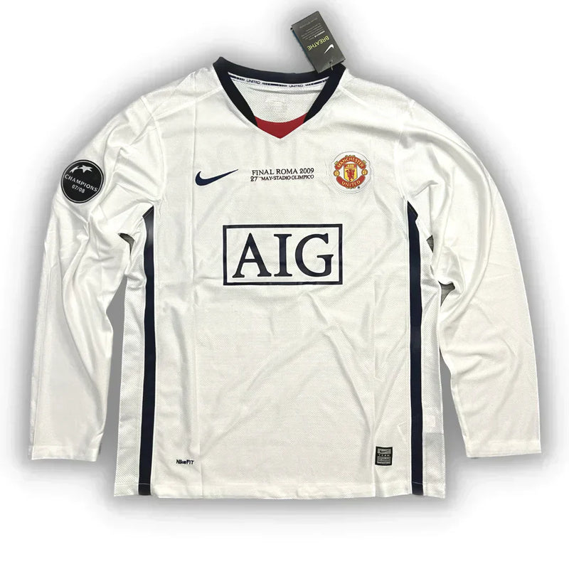 Camisa Retrô Manchester United Manga Longa 2008/09 Away