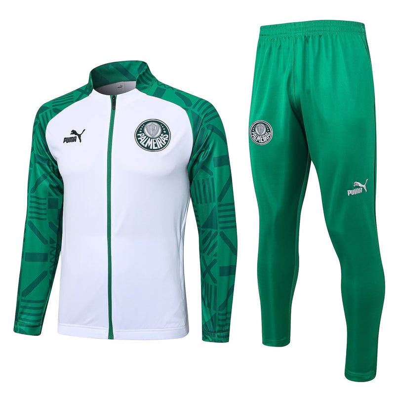 Conjunto de Frio Palmeiras 2023/24 Branco - Viagem