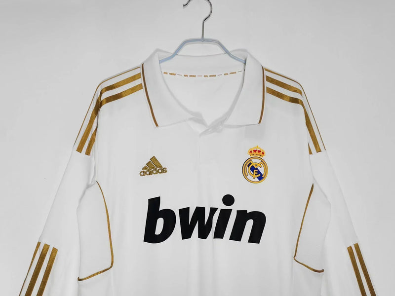 Camisa Retrô Real Madrid Manga Longa 2011/12 Home