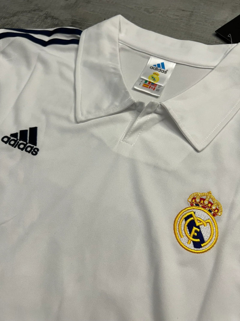 Camisa Retrô Real Madrid Manga Longa 2001/02 Home