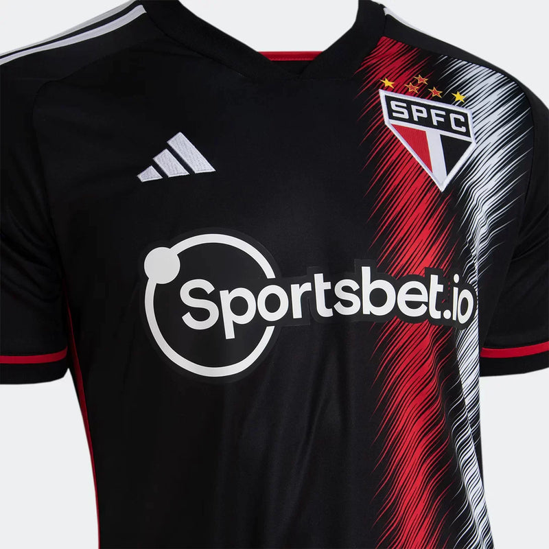 Camisa São Paulo lll 2023/24 Preta - Lucas N7