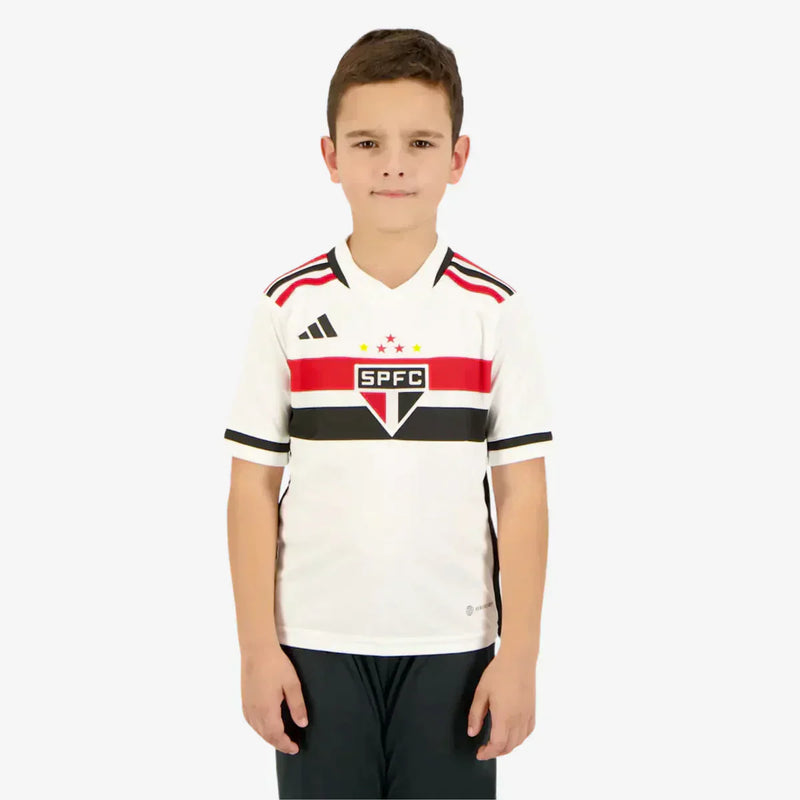 Conjunto Infantil São Paulo l 2023/24 Branco - Modelo Torcedor