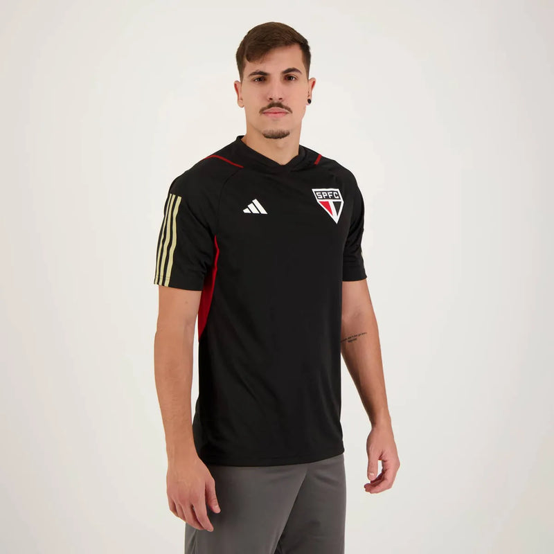 Camisa São Paulo Treino 2023/24 Preta - Modelo Torcedor